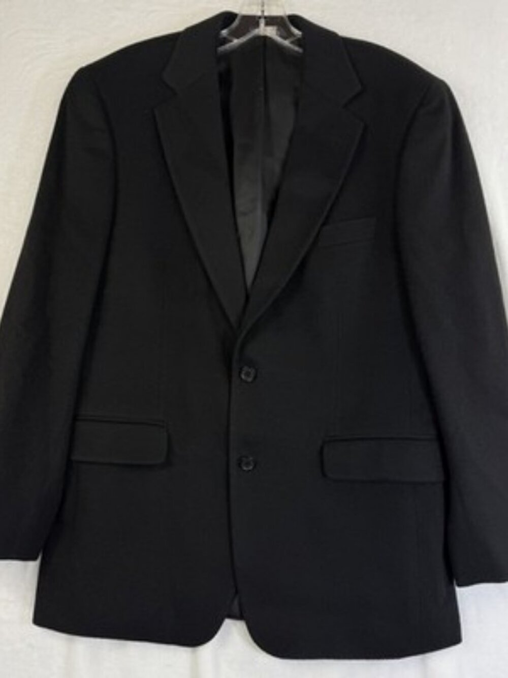 Brooks Brothers 100% Cashmere Jacket 39R Black Blazer Mens
